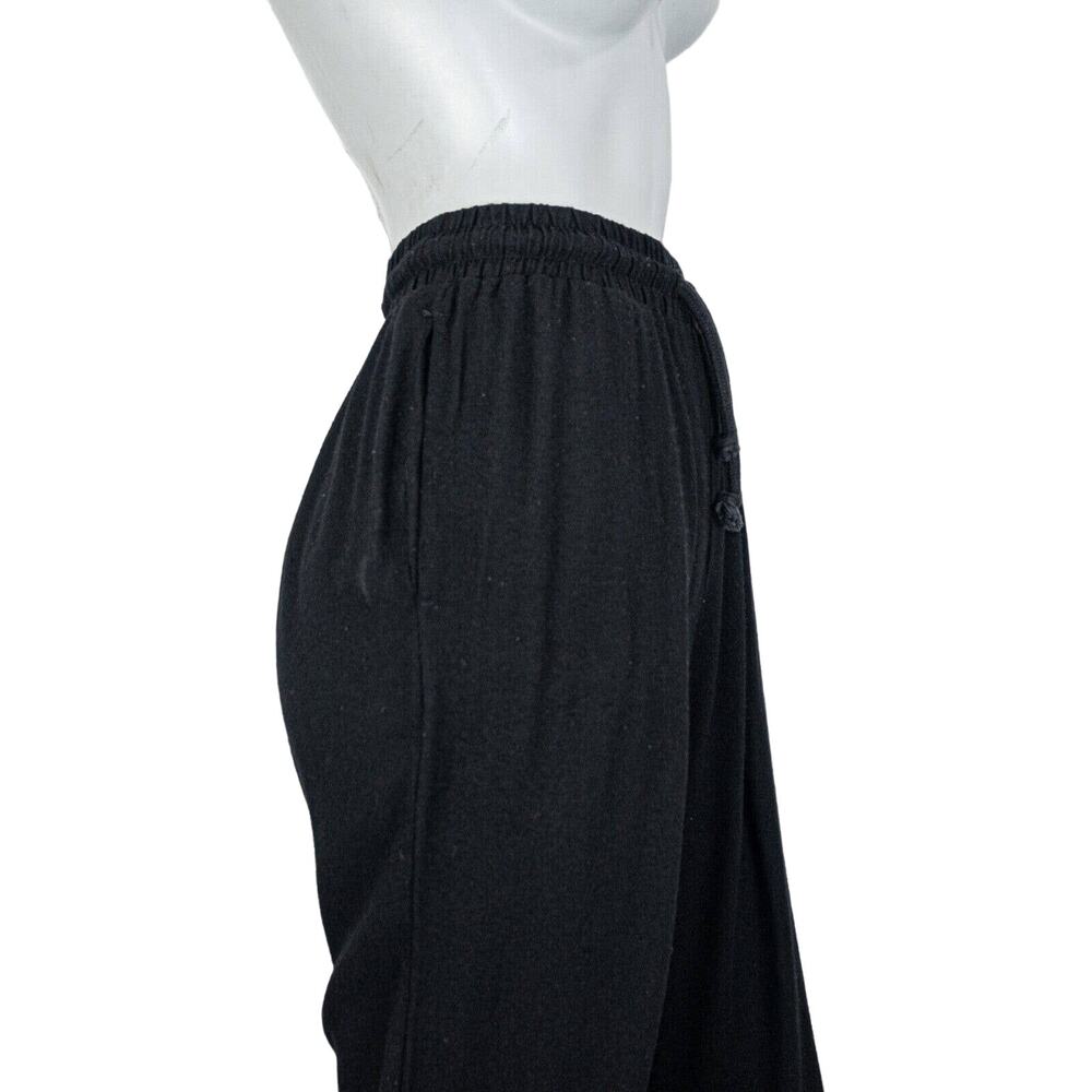 BLACK CRANE Drawstring Pants Black Rayon Wool Size XS - Picture 8 of 9